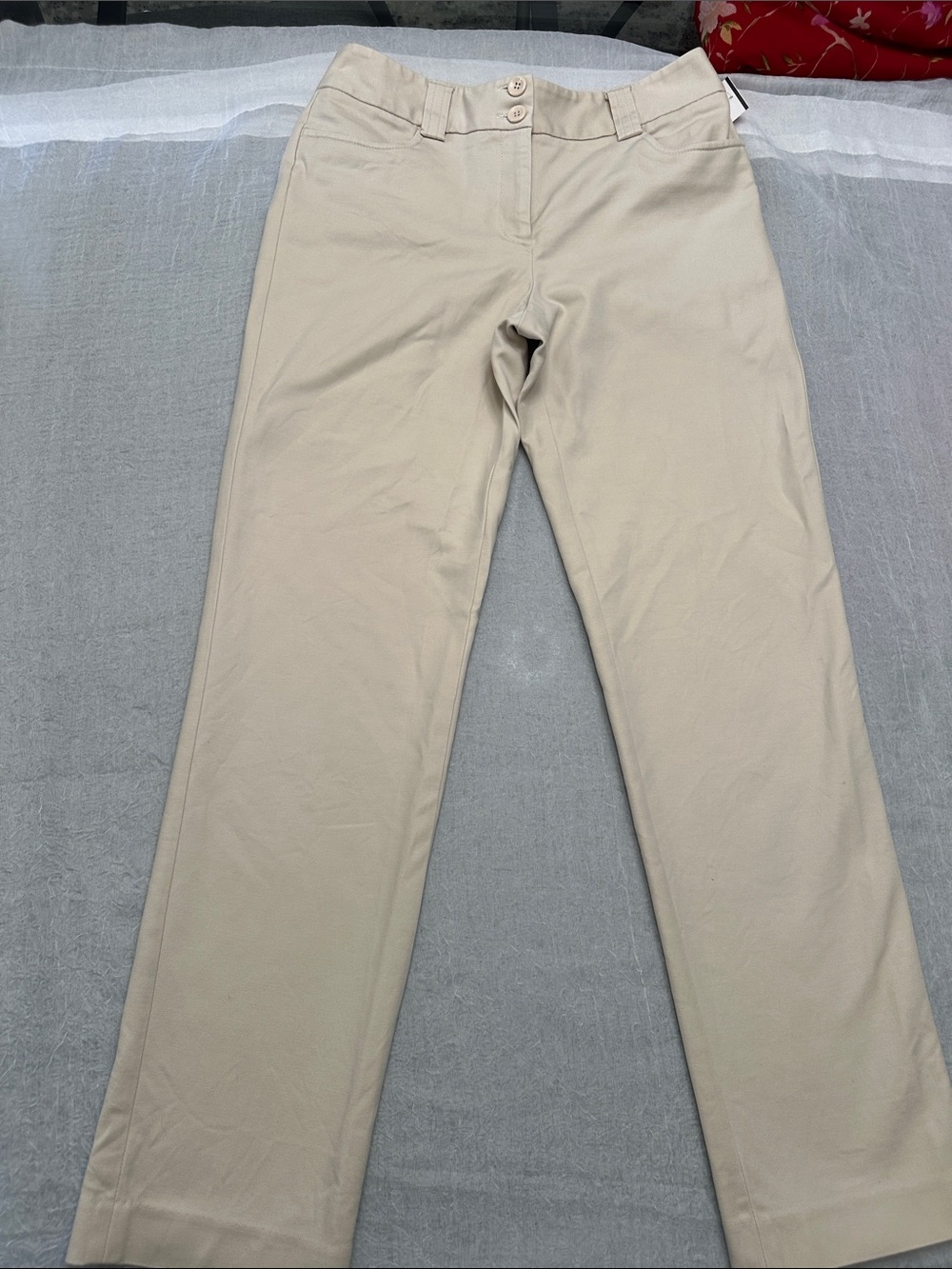 Women’s Classic Straight Chino Pants - Beige